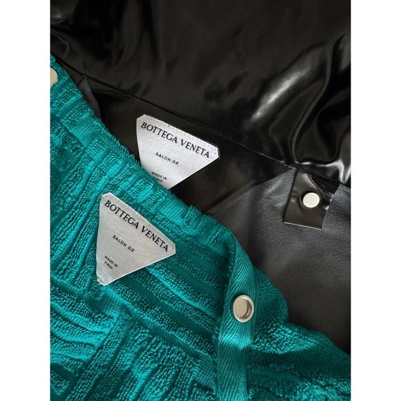 Bottega Veneta Rubber Glossy Black Vinyl Jacket Detachable Vest - Picture 7 of 10